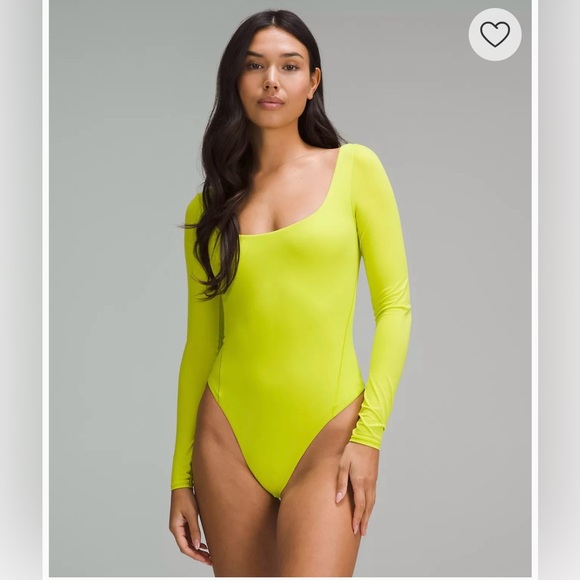 LULULEMON Ultra-Soft Nulu Square-Neck long sleeve Bodysuit - Picture 1 of 6